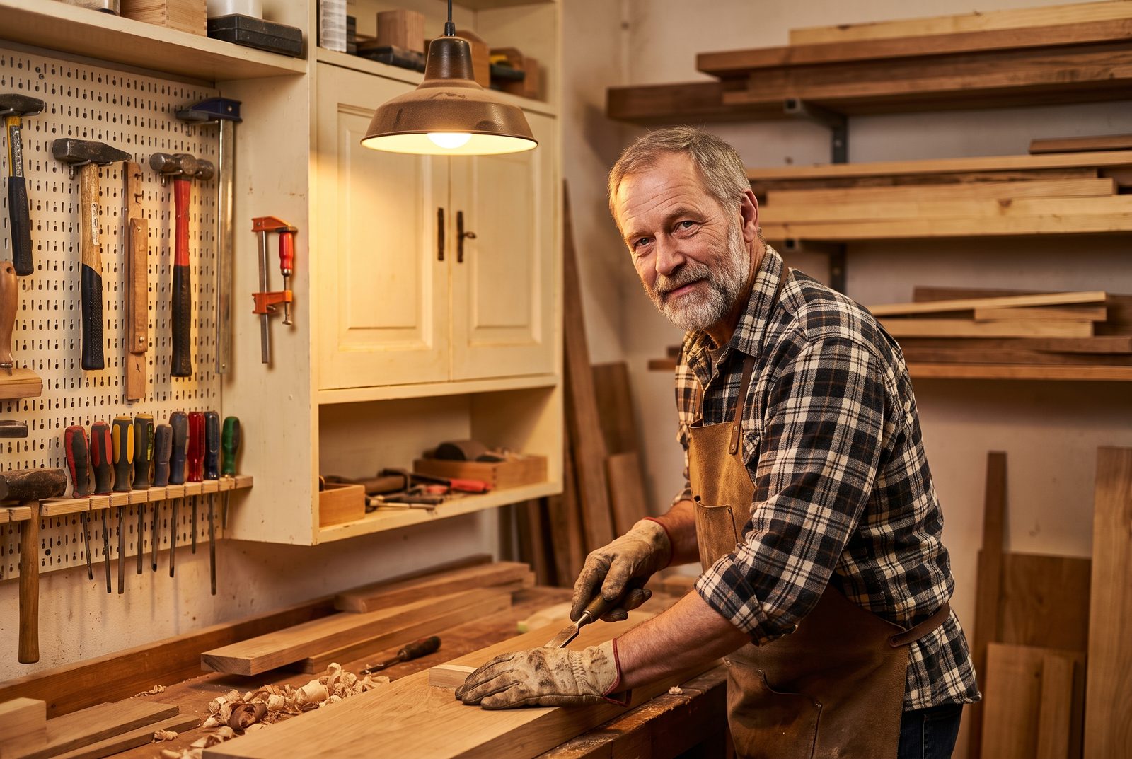 Handwerker bei der Arbeit